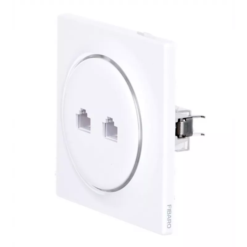 Fibaro Walli N presa 2 x RJ-45 bianco