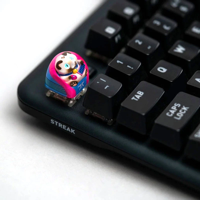 Set di keycap Triton Fnatic Artisan Loeya — blu