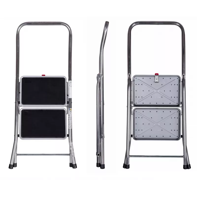 Scaletta pieghevole Krause Toppy XL argento