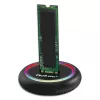 Docking station per SSD M.2 QOLTEC 52275 per unità SATA e NVMe, porta USB