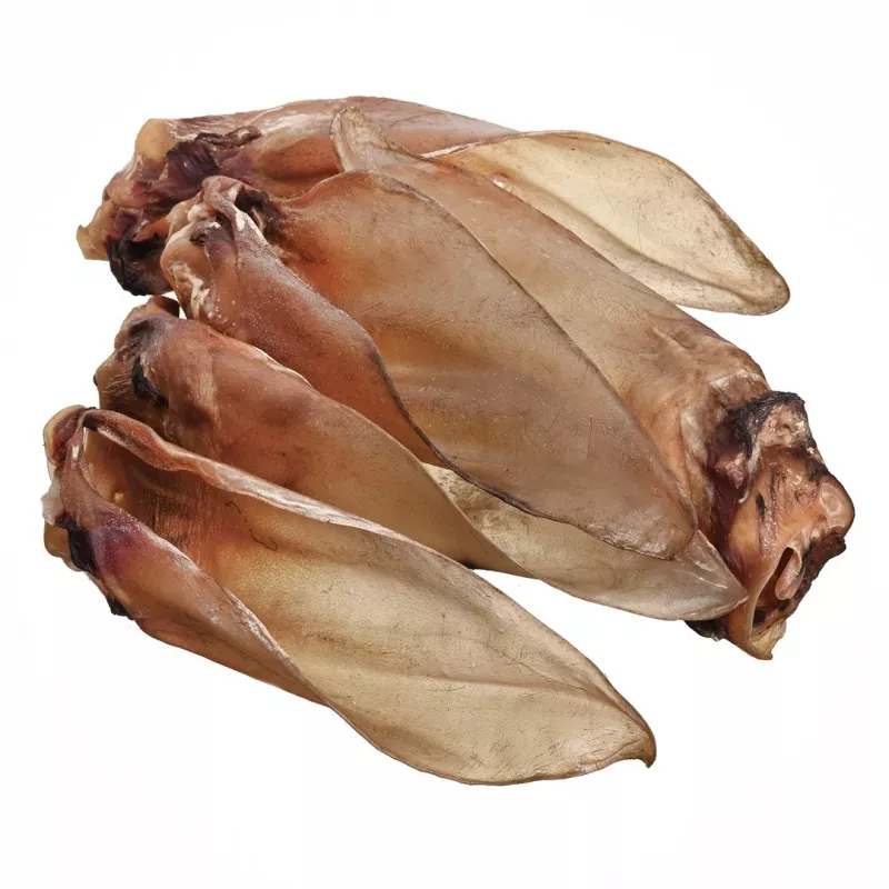 Snack per cani PETITTO orecchio di manzo con cartilagine — confezione da 10, snack da masticare monoingrediente