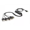 DeLock adattatore USB2.0 > 4 x seriale - adattatore seriale - USB - RS-232 x 4 (61887)