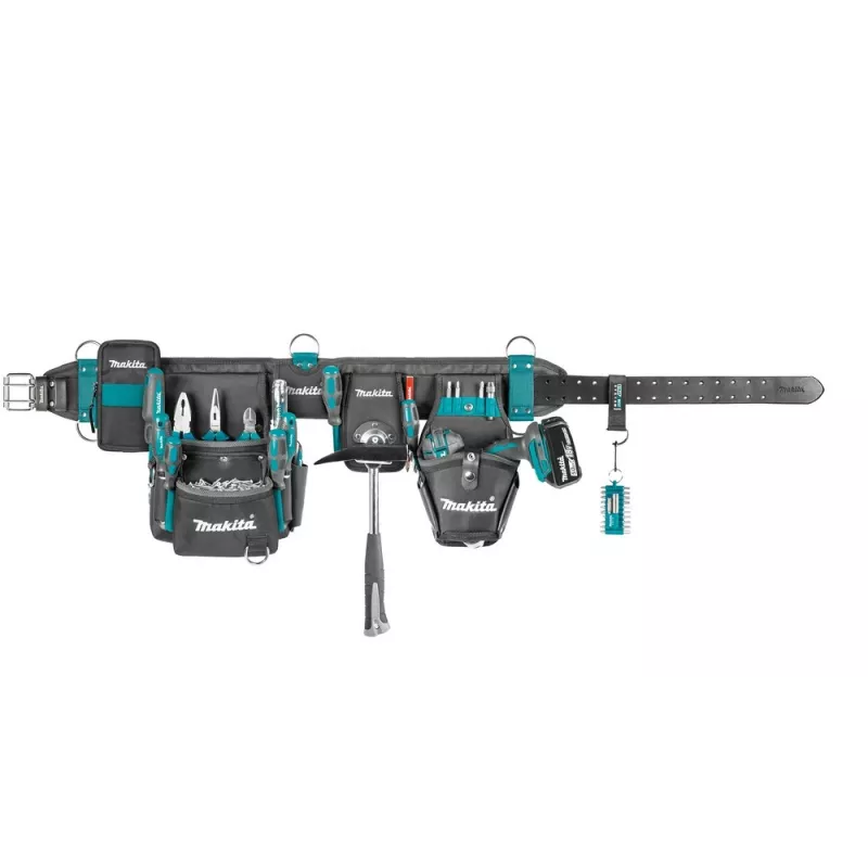 Makita E-15235 set cintura portautensili heavy-duty con borse da trasporto