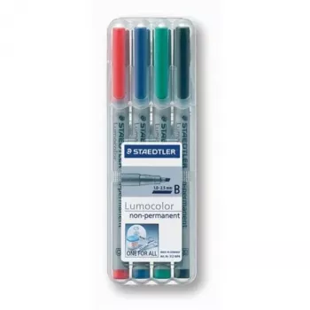 Pennarello Staedtler 312 WP4 nero blu marrone verde arancione rosso viola giallo