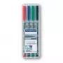 Pennarello Staedtler 312 WP4 nero blu marrone verde arancione rosso viola giallo