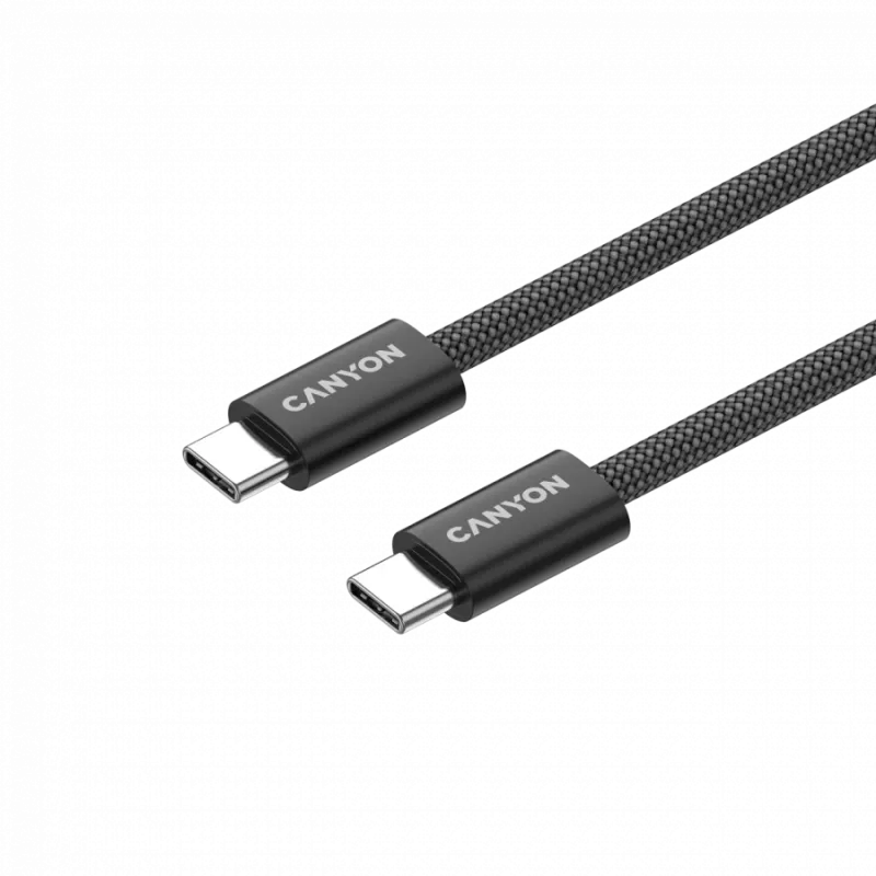 CANYON Cavo OnWire 60MG C-C 60W Magnetico Intrecciato 1m Nero