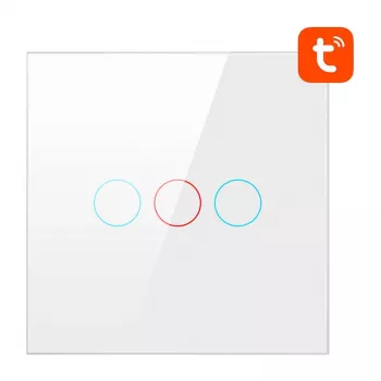 Interruttore luce intelligente Avatto TS02-EU-W3 WiFi a 3 vie — interruttore Wi-Fi da parete per controllo multiplo
