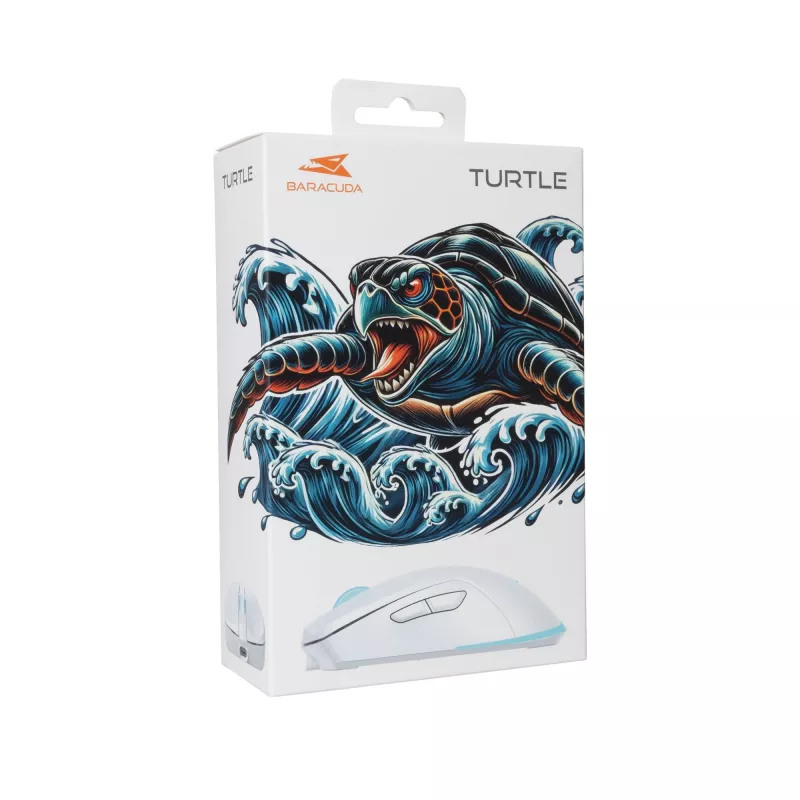 Mouse Baracuda BGM-122 Turtle bianco TURTLE-W