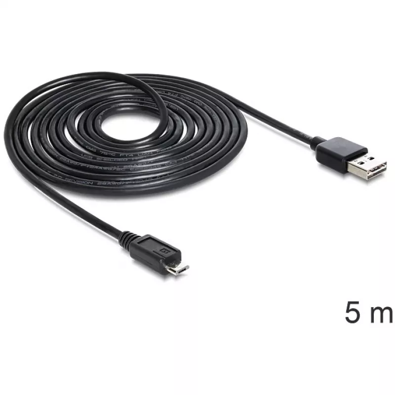 Cavo DeLOCK EASY-USB 2.0-A a Micro-B 5m