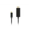 Adattatore per cavo video LANBERG CA-CMDP-10CU-0030-BK, 3 m, USB Type-C a DisplayPort, supporto 4K@60Hz/144Hz