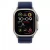 Apple 49mm Blue Trail Loop - S/M - finitura titanio naturale