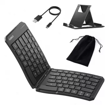 Tastiera Bluetooth full-size curva Inateck N0131 QWERTZ a forbice nero