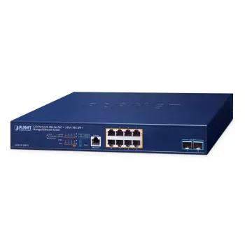 PLANET Layer 3 - switch 8 porte 2.5GBASE-T Managed L3 2.5G Ethernet (100/1000/2500) Power over Ethernet (PoE) 1U blu (MGS-6311-8P2X)