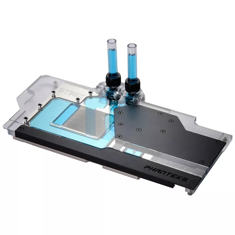 Phanteks Glacier G6000 Strix waterblock GPU con backplate, ASUS RX 6800/6900 Strix/TUF, nero