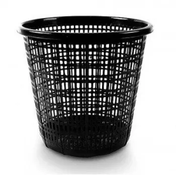 Cestino per rifiuti 10 l, nero, plastica