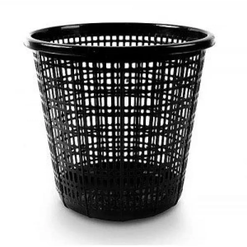 Cestino per rifiuti 10 l, nero, plastica