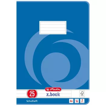 Quaderno scolastico Herlitz 3322500 blu 16 fogli a righe