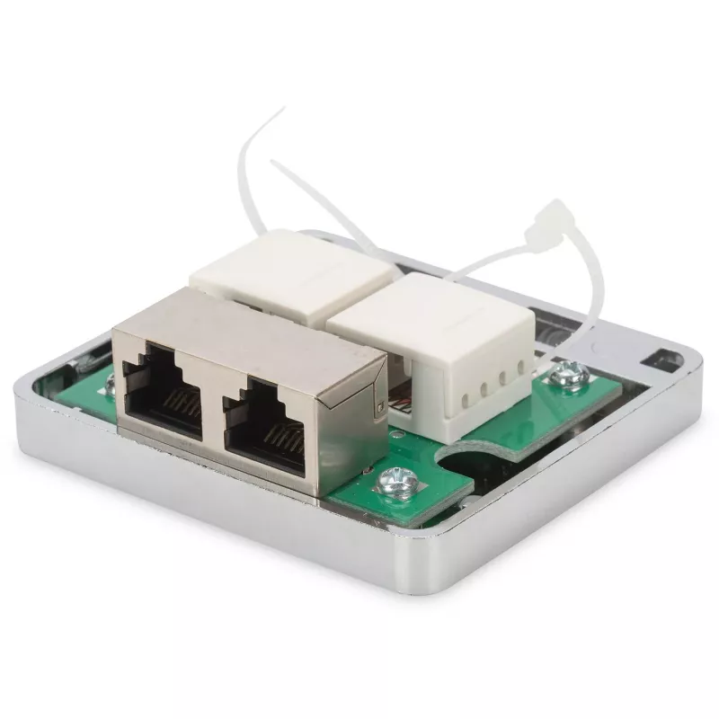 Custodia da parete Digitus CAT 6A 2 porte