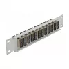 Patch Panel in fibra ottica DeLOCK 10 pollici 12 porte SC duplex beige 1HE grigio