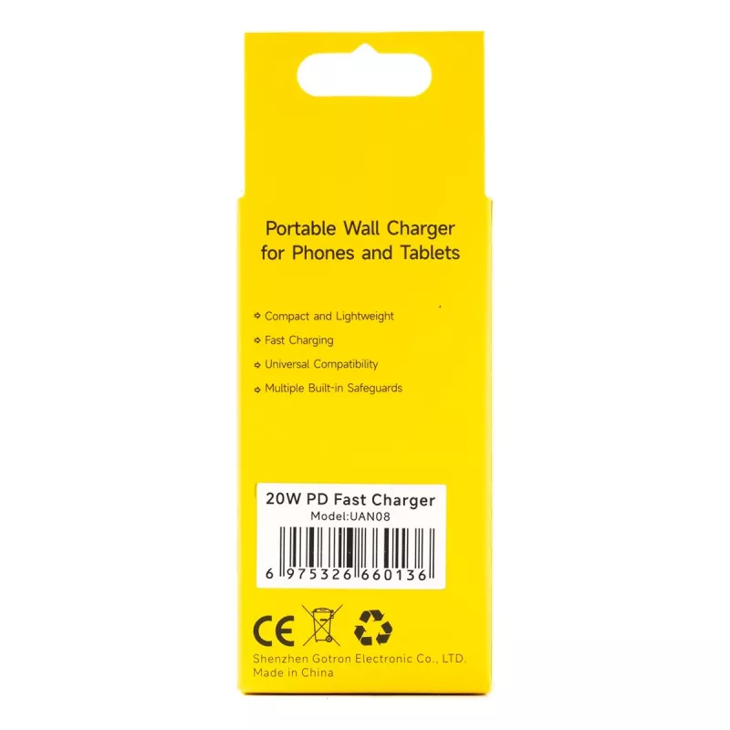 Caricabatterie UleFone 20W alimentatore USB UF-CHAR-20WR per dispositivi mobili, uscita 20 W