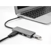 Hub USB DeLOCK 63171 3.2 Gen 1 Type-A 5000 Mbit/s grigio
