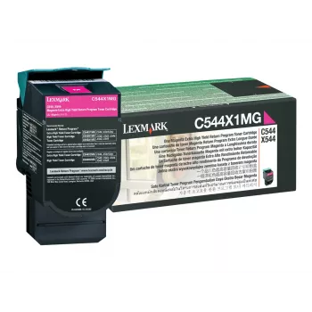 Cartuccia toner Lexmark C544X1MG 6000 pagine magenta