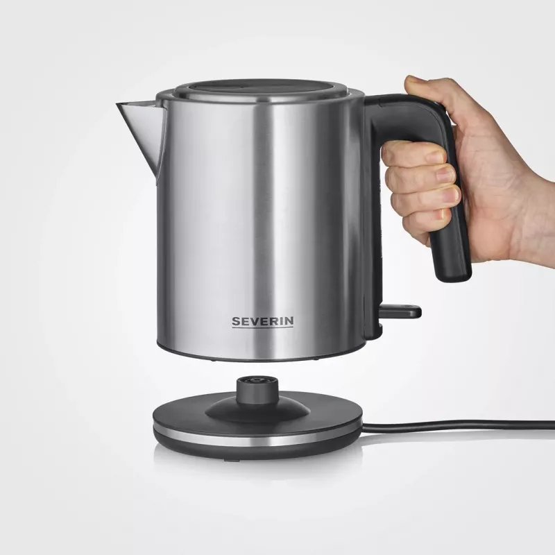 Bollitore elettrico Severin WK 3489 1 l 2400 W nero, argento