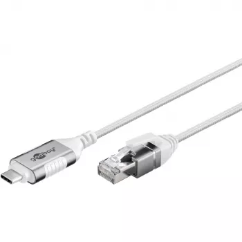 Cavo Ethernet Goobay USB-C 3.1 a RJ45 sottile 10 m – collega router, modem o (74391)