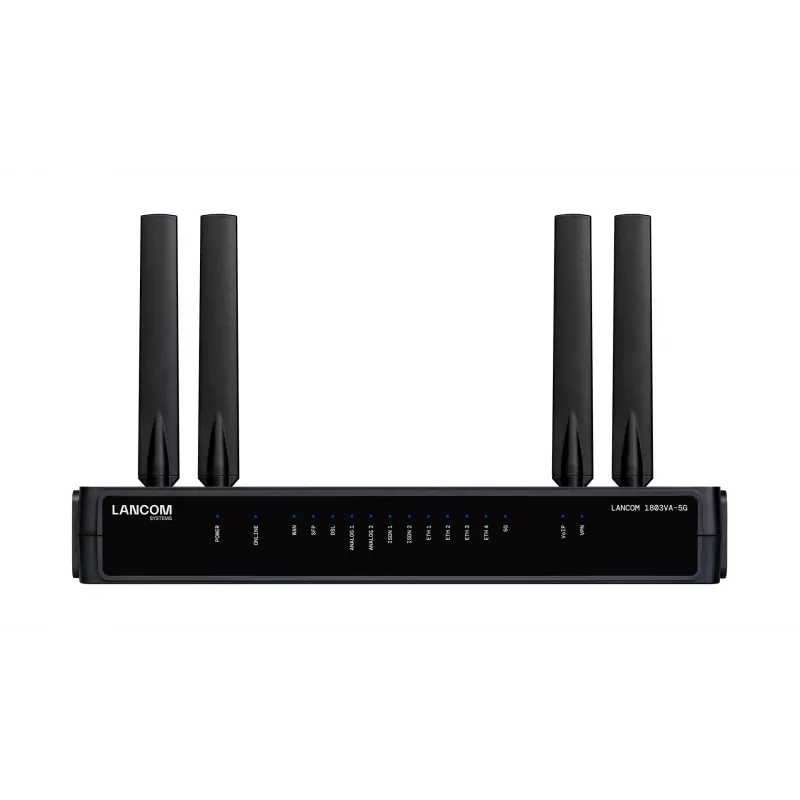 Router Lancom Systems LANCOM 1803VA-5G (EU) — 5G, Gigabit Ethernet, antenna SMA esterna, 1 ventola, sicurezza AES/3DES
