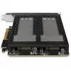 Rack di archiviazione mobile RAIDSONIC ToughArmor MB842MP-B — 2 vani estraibili per M.2 NVMe, PCIe 4.0 x16