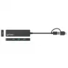 Dock/hub combo USB-C e USB-A Manhattan, porte (4): USB-A (x4), 5 Gbit/s (USB 3.2 Gen1 aka USB 3.0), alimentato via USB (nessun alimentatore esterno necessario)