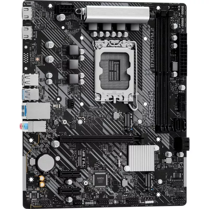 Scheda madre ASRock B760M-H2/M.2 DDR5 LGA1700 Micro-ATX