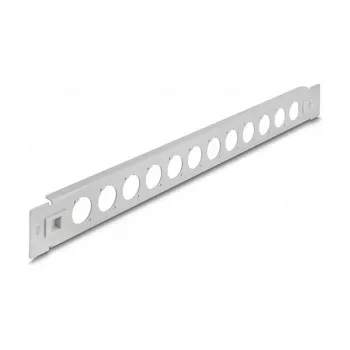 Patch panel DeLOCK 19 pollici D-Type 12 porte senza attrezzi grigio