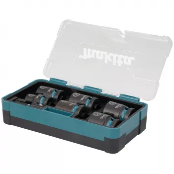 Makita E-16592 chiave a bussola per avvitatore a impulsi set di chiavi a bussola nero, turchese