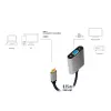 Cavo adattatore video USB Type-C su VGA (D-Sub) LOGILINK CUA0104 0,15 m, grigio/nero