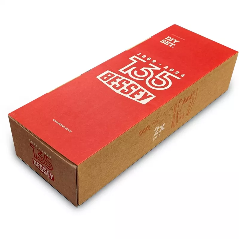 Set di morsetti Bessey DIY-SET1-A 5 pezzi con 4 morsetti e cesoia per lamiera