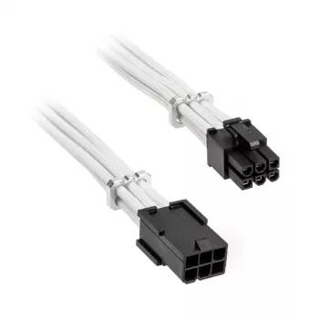 Cavo di prolunga BITFENIX Alchemy PCIe 6-Pin 45 cm sleeved bianco