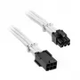 Cavo di prolunga BITFENIX Alchemy PCIe 6-Pin 45 cm sleeved bianco