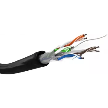 Cavo di rete Goobay CAT 6 U/UTP 100 m nero
