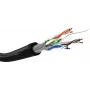Cavo di rete Goobay CAT 6 U/UTP 100 m nero