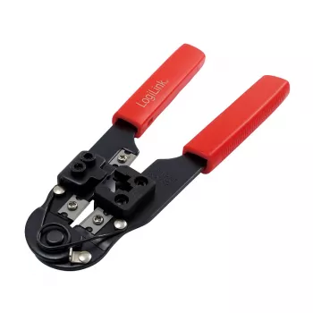 LogiLink WZ0004 Pinza crimpatrice per cavi nero. rosso