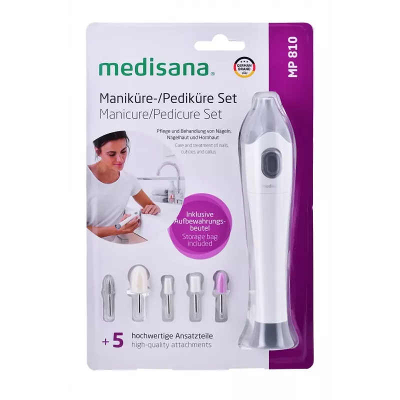Medisana MP 810 apparecchio per manicure e pedicure, bianco