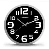 Orologio da parete al quarzo Esperanza Zurich EHC013K, ovale, nero/bianco