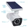 Telecamera di sorveglianza finta con pannello solare e luce LED SOL1800S CEE