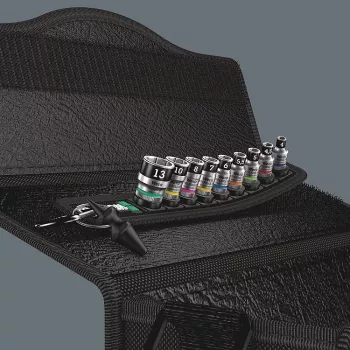 Belt A1 Zyklop set di inserti a bussola, 1/4 (nero, 10 pezzi, con funzione di ritenzione)