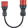 Adattatore per Gemini flex 11 kW, CEE rossa trifase 16A > CEE rossa 32A (nero, 30 cm)