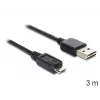 Cavo USB DeLOCK EASY-USB 2.0-A - USB 2.0 Micro-B 3 m