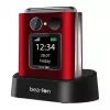 Telefono flip Beafon Fold 10 Silver Line rosso-argento Dual SIM