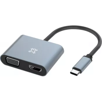 XtremeMac adattatore Type-C a HDMI e VGA - adattatore - digitale/dati (XWH-ACVH-13)