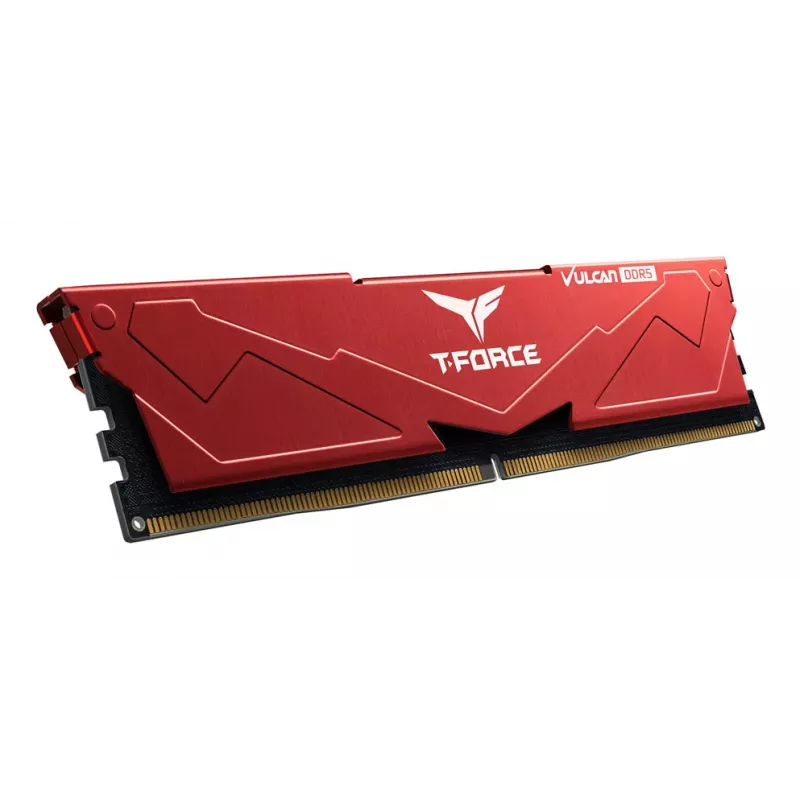 Team Group VULCAN FLRD532G6000HC30DC01, 32 GB, 2 x 16 GB, DDR5, 6000 MHz, 288-pin DIMM, rosso